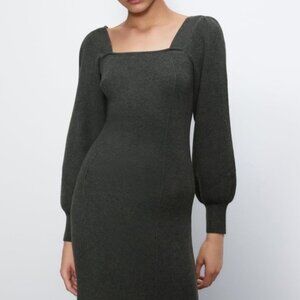 Zara Balloon Sleeve Knit Dress
